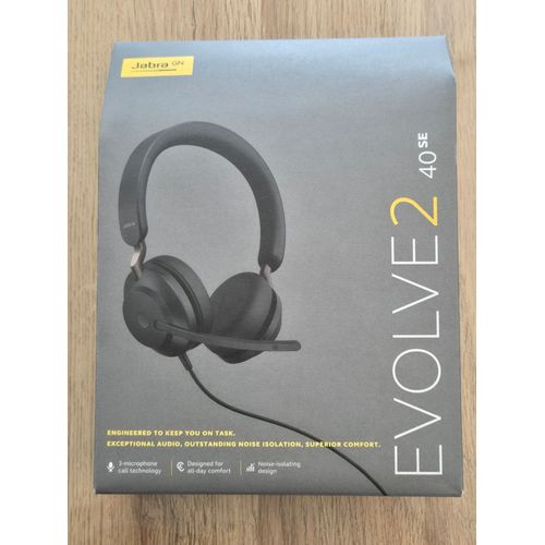 Casque microphone filaire Jabra Evolve2