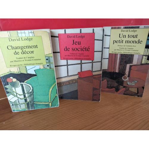 Un Tout Petit Monde.Jeu De Société.Changement De Décor Trilogie De David Lodge