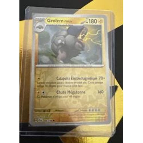 Pokémon Grolem D'Alola 046 / 159 Reverse Aventures Ensemble Ev09