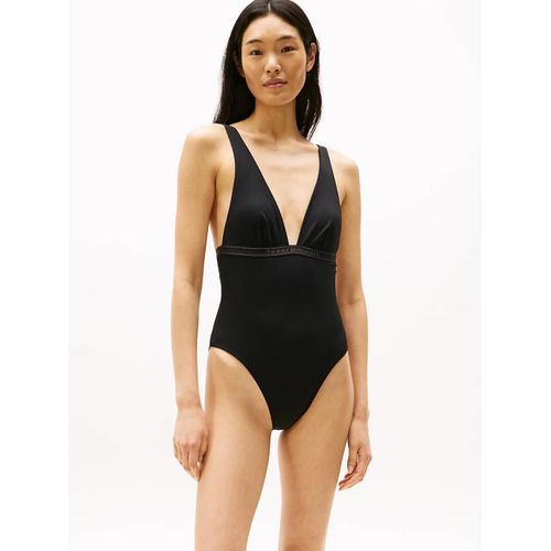 Maillot De Bain Tonal Logo Plunge One Piece Rp Ext/Black - S