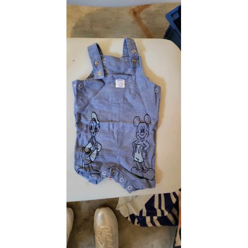 Salopette Courte Disney Baby Bébé Mickey Donald 1-3 Mois Primark