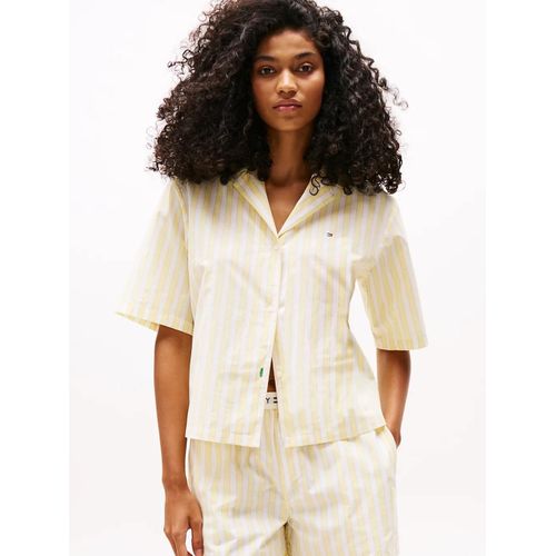 Chemise De Pyjama À Manches Courtes Ss Poplin Shirt/Shirting Stripe Citronella - M