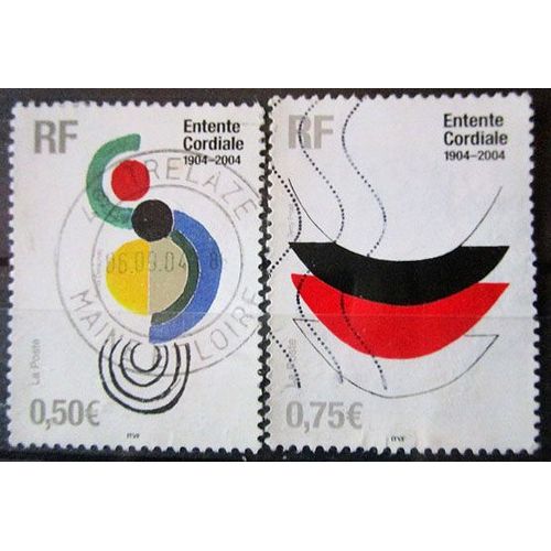 2004. Série Complète F3657 Et F3658: Centenaire De L'entente Cordiale.