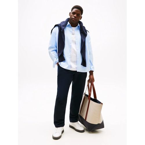 Chino Droit Denton En Satin Es-Denton Chino Satin-B/Navy Blue - 40-32