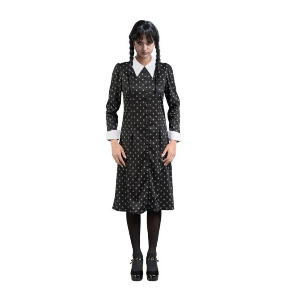 Déguisement Mercredi Robe Écolière À Motifs Femme