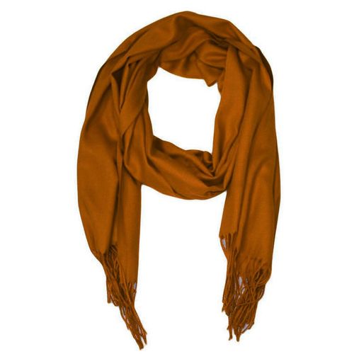 Echarpe Uni En Laine Marron Homme