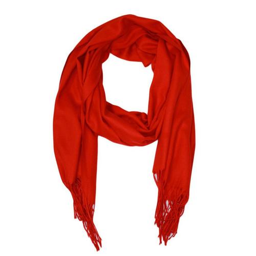 Echarpe Uni En Laine Rouge Homme