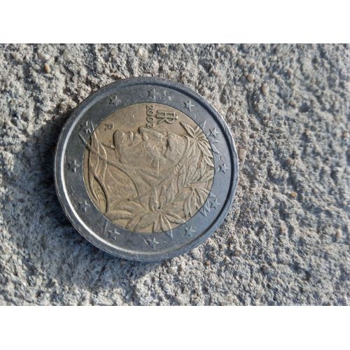 Pièce De 2 Euros Dante Alighieri Rome Italie