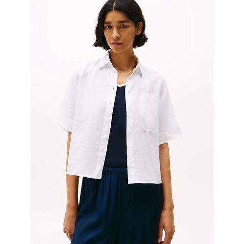 Chemise À Manches Courtes En Lin Décontractée Ess Linen Relaxed S/S Shirt/Optic White - 38
