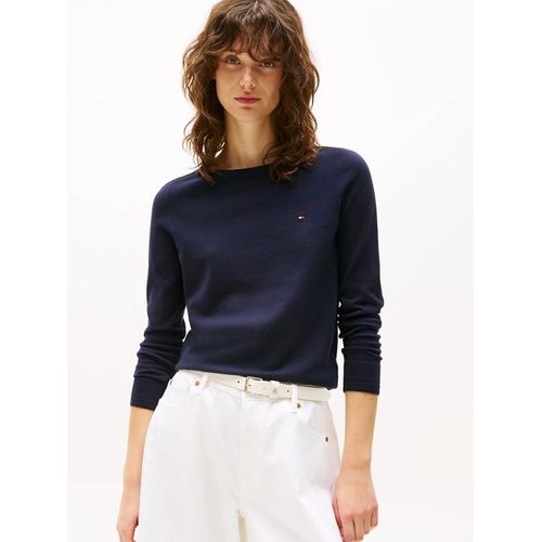 Sweat En Jersey À Col Bateau Co Jersey Stitch Boat-Nk Sweater/Navy Blue - S