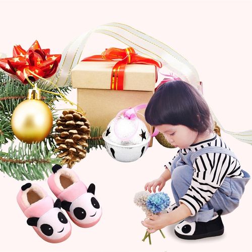 Chausson Fille Peluche Pantoufle Enfant Hiver Antidérapants bébé