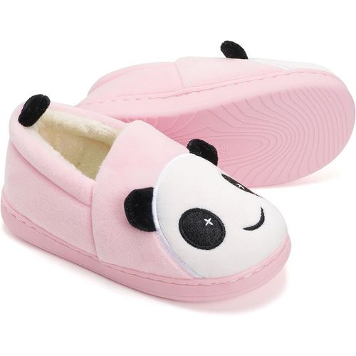 Chausson Fille Peluche Pantoufle Enfant Hiver Antidérapants Chaussures, Pink,eu, Taille Du Fabricant 18-19