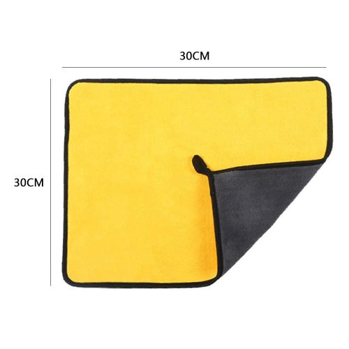 Serviettes En Microcarence Pour Lavage De Voiture, Chiffon De Séchage Doux Pour Gril, Aspiration D'eau, Plumeau De Polissage, Outil De Livres De Voiture, Chiffons De Nettoyage À Double Couche
