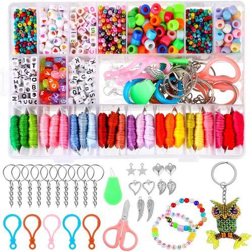 Bricolage Perles Pour Bijoux Fabrication De Bracelet Loisirs Créatif Kit De Fabrication Bijoux Perles En Argile Pour Diy Bracelet Coloré, Collier Activités Manuelles Adultes Enfants