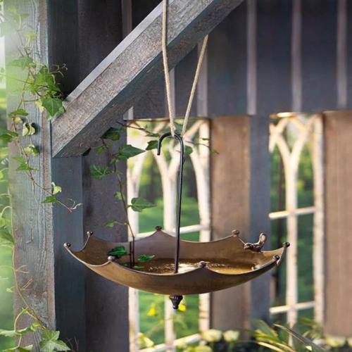 Mangeoire à oiseaux pour balcon ou pour accrocher : : Jardin