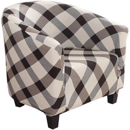 Housse De Fauteuil Chesterfield Élastique Extensible Jacquard Housse De Fauteuil Cabriolet Stretch Lavable Couverture Protecteur De Fauteuil Tullsta Tub Chair Pour Chambre À Coucher Salon Décor