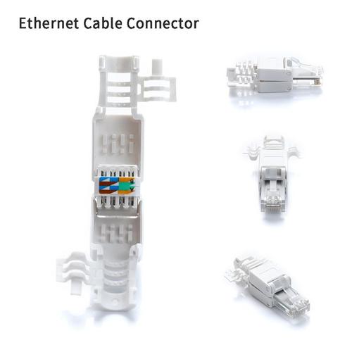 Acheter Connecteurs POE sans sertissage, câble Ethernet, prise de connecteur  RJ45 à tête cristal CAT6 sans outil
