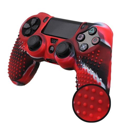 Juste De Protection Coordonnante En Silicone Pour Manette Dualshock 4, Housse De Poignée Analogique, Ps4, Ds4 Pro Slim, 4 Couleurs, 1pc