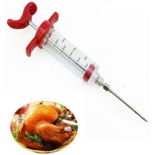 Seringue À Viande Injecteur De Saveur De Viande De Cuisine Seringue Marinade Injecteur Viande En Acier Inox Pour Bbq Grill