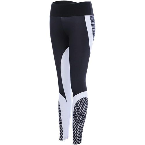 Femme Leggings Pantalon Collant Imprime Yoga Fitness Jogging Gym Élastique Stretch