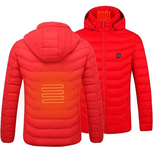 Veste Chauffante Homme Femme Hiver Vêtement De Chauffage Manteau Électrique Lavable Doudoune Usb Coupe-Vent Pour Moto Chasse Randonnée Ski