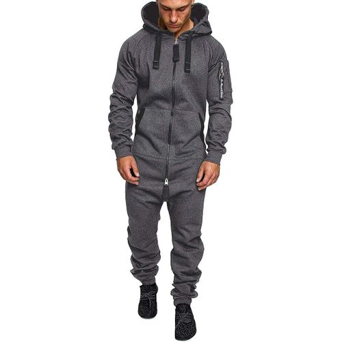 Combinaison Onesie Hommes Ensemble De Pyjama De Noël Imprimé Salopette Pantalon De Sports Muscle Zipper Hiver Epais Chaud Grenouillères Survêtement Mode Confortable Doux