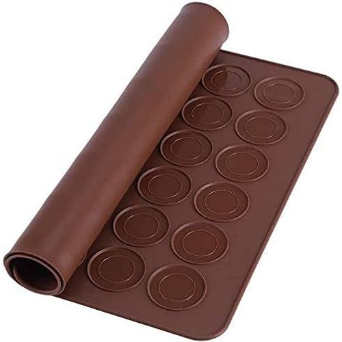 1 Pièce De Tapis De Cuisson Pour Macarons En Silicone 48 Puits Enduit Antiadhésif, Tapis De Cuisson Pour Macarons En Silicone 38 * 28cm