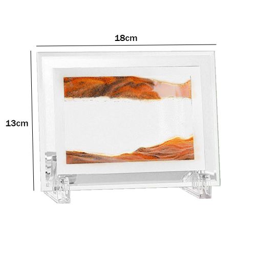 Quicksand-Sablier de peinture d'art décoratif, sable mobile 3D, sablier en verre, décoration de table, décoration de chambre à coucher, maison