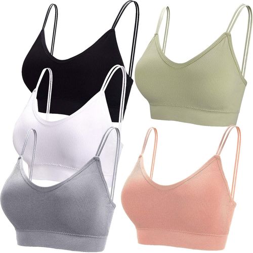 5 Pièces Soutien-Gorge Camisole Bralette Avec Rembourré Pour Femme