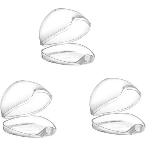 Boite À Tétine - Boite A Sucette Bebe, 3pcs Portable Boîte De Tétine De Tétine, Non Toxique Transparent Portable Boîte De Tétine, Pour Tétine Bébé Voyage Tétines Sucettes Boîtes À Poussière