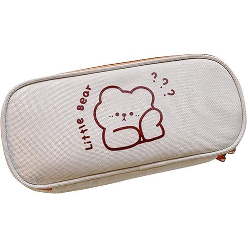 ? Trousse À Crayons De Grande Capacité Style Kawaii Pour Étudiantes, Adolescentes, Filles, Pour Le Lycée, L?Université, Le Bureau (Ours A)