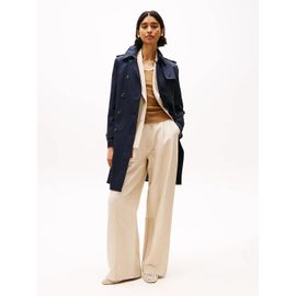 Trench-Coat Ajusté Déperlant Cotton Db Slim Fit Trench/Navy Blue - 42
