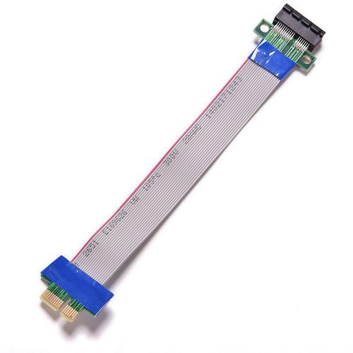Câble d'extension de carte PCI Express Flex pour mineur, ruban d'extension de fente 1X à 1x, PCI-E, haute qualité, 1 pièce