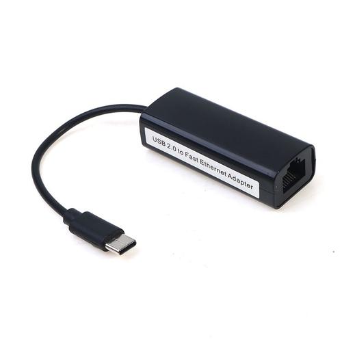Câble Ethernet USB 3.1 Type C USB-C vers RJ45, 100 mb/s, carte réseau LAN pour téléphone portable, tablette et ordinateur, convertisseur d'interface