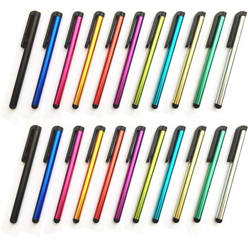 Lot De 22 Stylets Pour Appareils À Écran Tactile Universel Stylet Capacitif Multicolore Pour Ipad Iphone Samsung Kindle Tablette