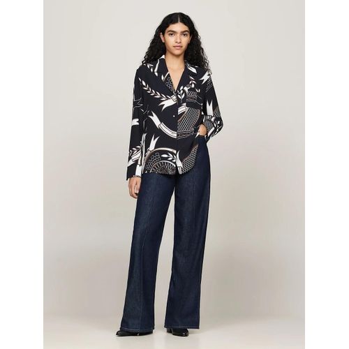 Chemise Décontractée À Motif Blason Thc Naval Pyjama Top/Navy Blue - 34
