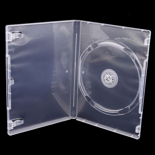 Boîte de rangement transparente pour CD et DVD, boîtier portable pour home cinéma, disque unique, haute qualité, 1PC