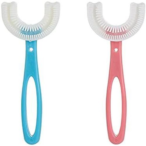 Lot De 2 Brosses À Dents En Forme De U Pour Enfants De 6 À 12 Ans