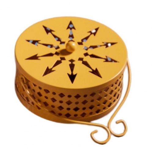 Conteneur de bobine d'encens anti-moustiques, rétro pratique, boîte de bobine de fer anti-moustiques, fournitures ménagères ignifuges