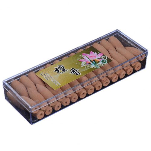 Poudre d'encens à reflux naturels créatifs, parfums naturels, parfum durable pour la maison, 50 pièces par boîte