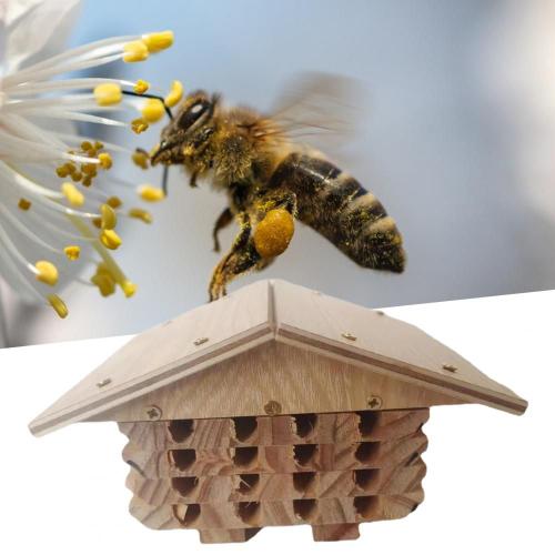 Accessoires En Forme D'abeille Pour Animaux De Compagnie, Jardin, Cour, Hôtel, Ruche, Extérieur, Suspendu, Naturel