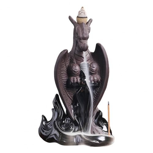 Encensoir décoratif fait à la main pour bureau de chambre à coucher avec ornement de Dragon pour cadeau
