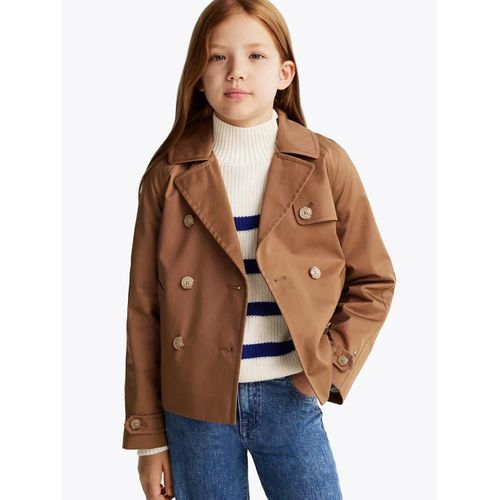 Veste Croisée Short Cotton Jacket/Brown - 110 Cm