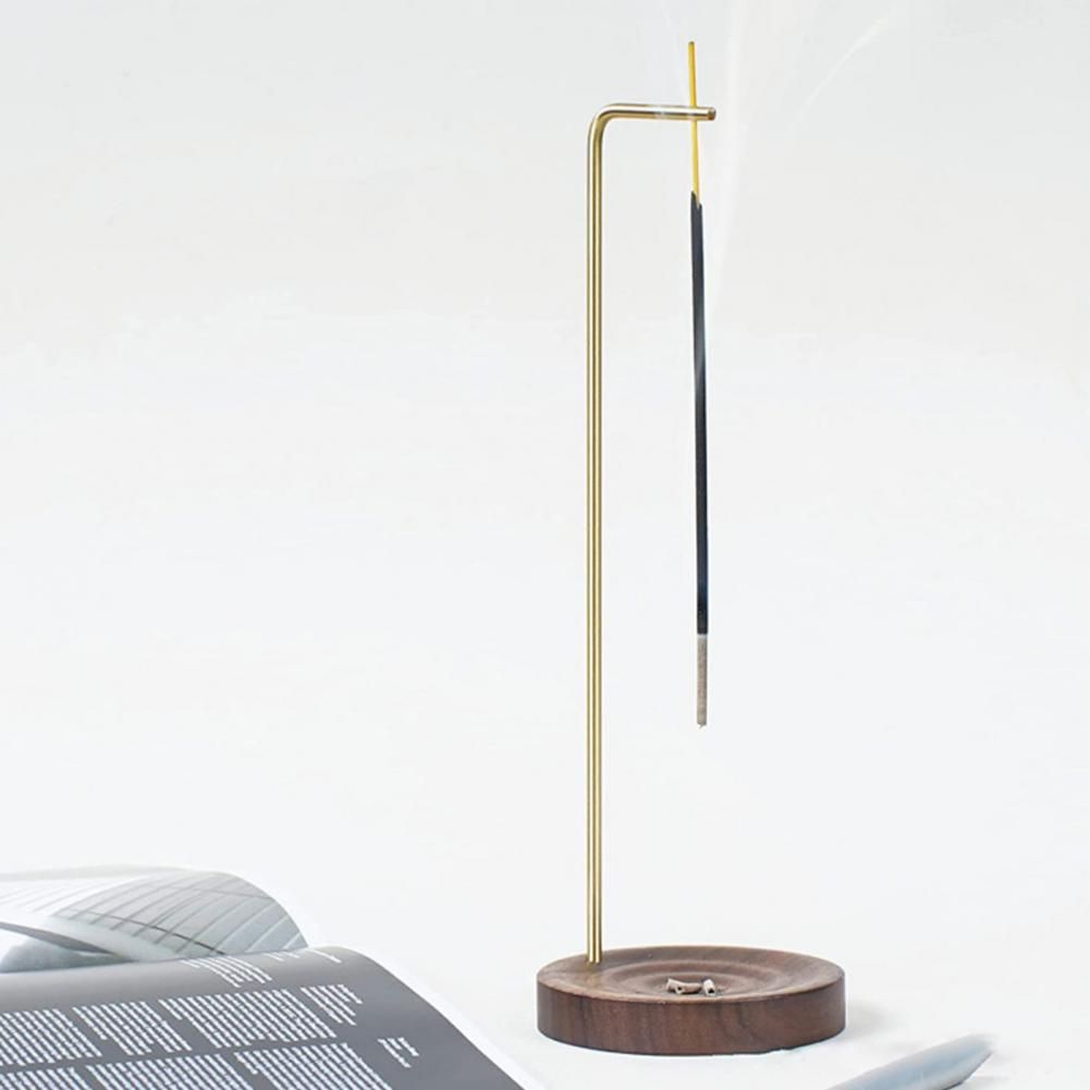 Brleur d'encens en bois lger et durable, ornement avec bas... - 4