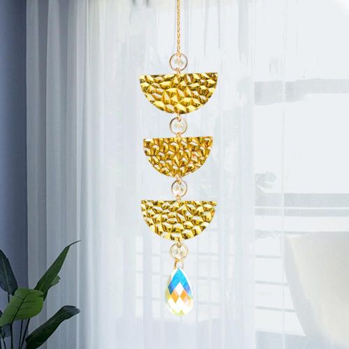 Attrape-soleil en verre métallique réutilisable, breloque longue durée, pendentif creux, facile à accrocher, accessoires de balcon