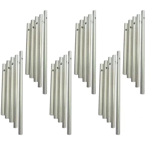 30 Pièces Tubes De Carillon Éolien Accessoires Kit De Tube De Carillons en Aluminium Métal Faisant des Pièces De Rechange Fournitures De Jardin