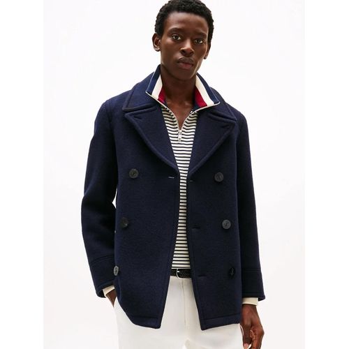 Caban Croisé En Laine Majoritaire The Premium Classic Peacoat/Navy Blue - Xxl