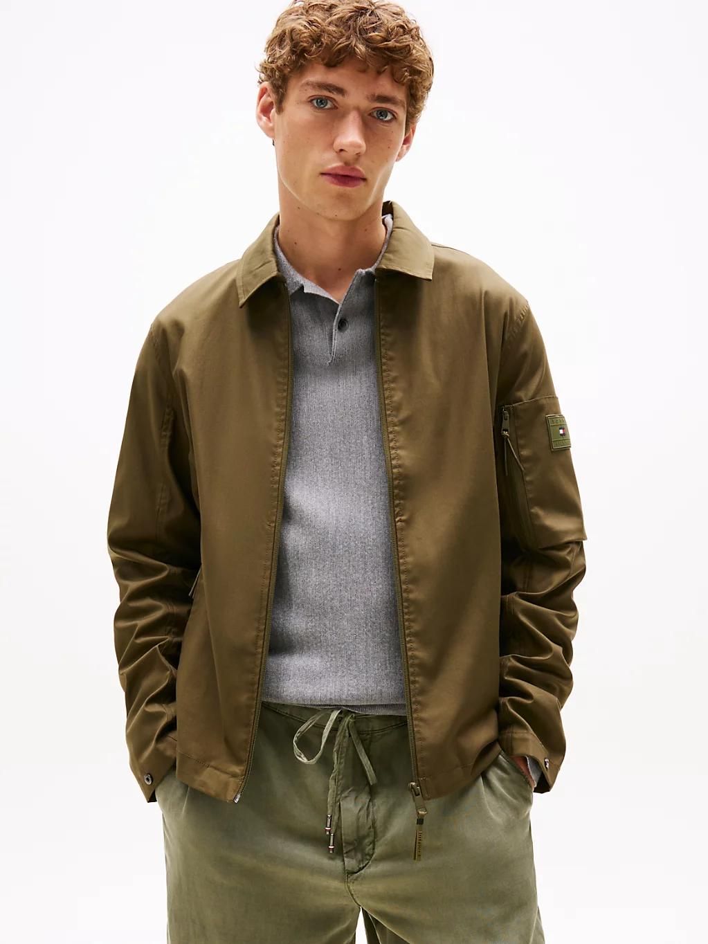 Surchemise De Sport À Logo En Caoutchouc Tech Shirt Jacket/Platinum Olive - Xxl
