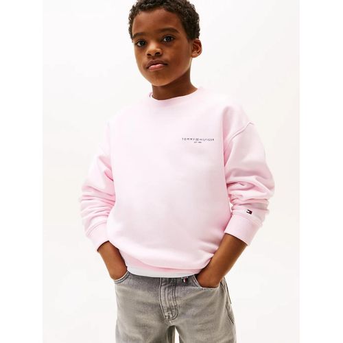 Sweat Mixte À Col Ras-Du-Cou Et Logo Mini Corp C-Neck Sweatshirt/Light Pink - 122 Cm