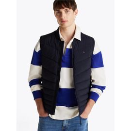 Doudoune Sans Manches Matelassée Déperlante Mix Quilt Vest/Navy Blue - Xs